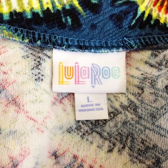 2/$30 Lularoe Large NWOT Womens Cassie Unicorn Kalidoscope Straight Skirt - Picture 5 of 8